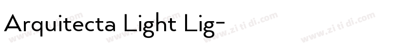 Arquitecta Light Lig字体转换